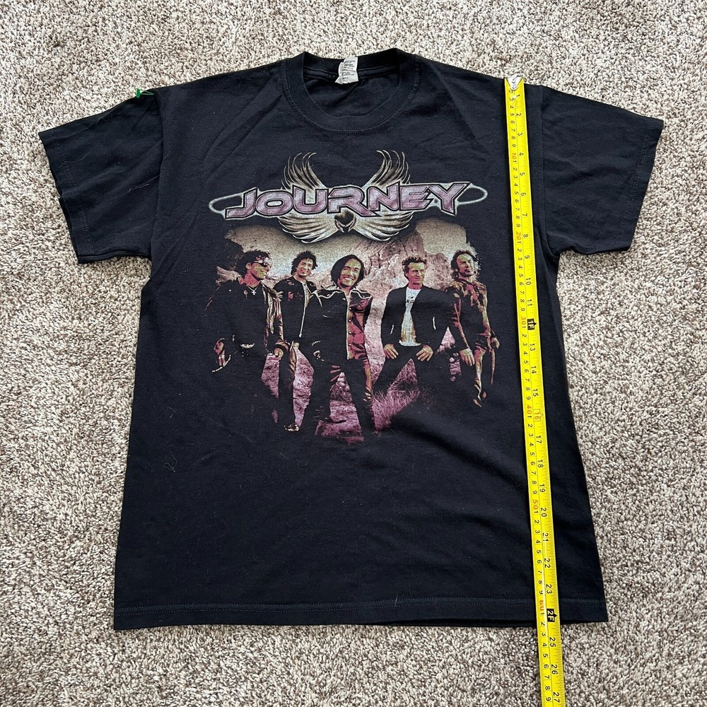Journey Tour 2013 T-Shirt Sz M Rock Band Shirt Front Back Graphic Black
